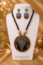 Earthtone Tribal Round Pendant Set