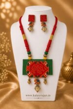 Emerald Vermilion Folk Elephant Set