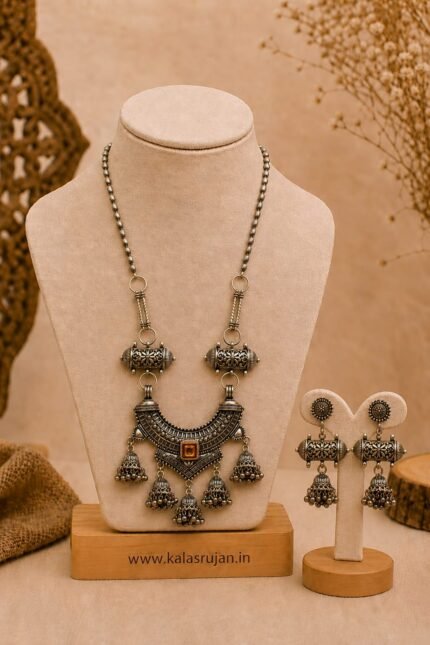 Royal Tribal Jhumka Necklace