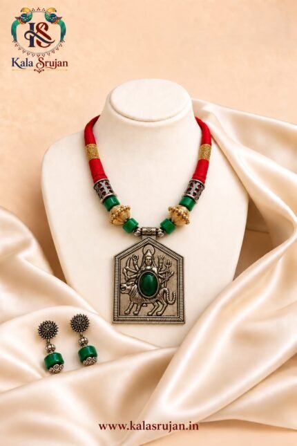 Shakti Ratna Green Red Necklace
