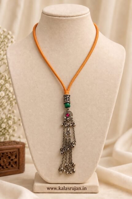Boho Emerald Yellow Necklace